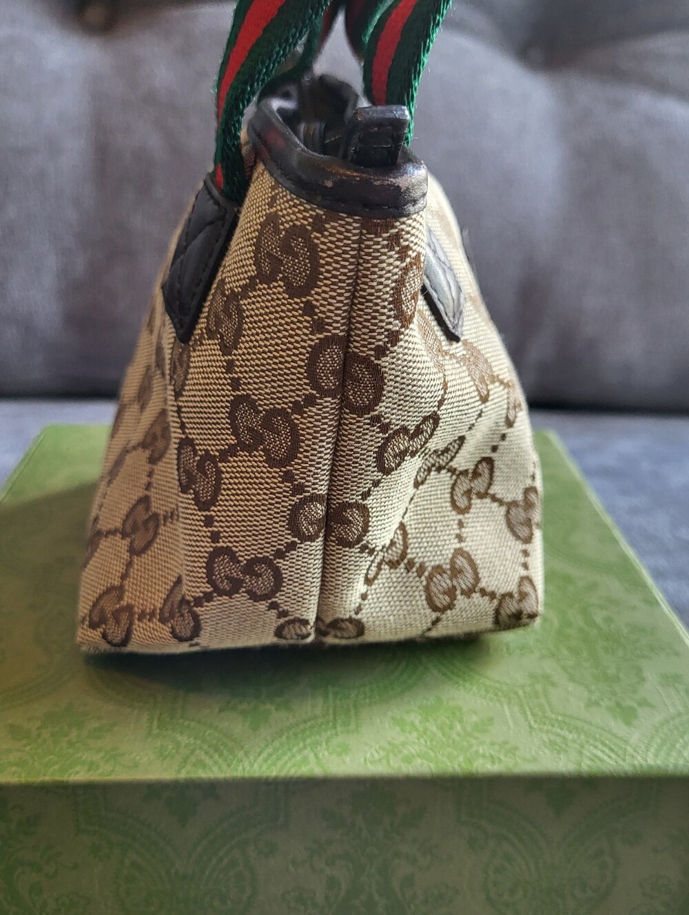 GUCCI Mini GG Canvas Web Childrens Handbag - Picture 7 of 14